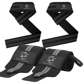 Special Essentials Wrist Straps and Wrist Wraps for Men & Women (2 Pair Bundle)