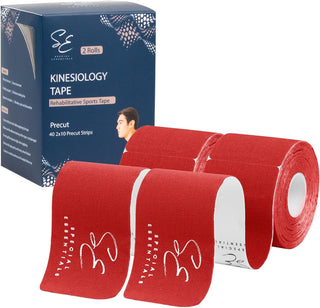 Special Essentials Kinesiology Tape 2 Pack, 40 Count, 10” Precut & Uncut Strips