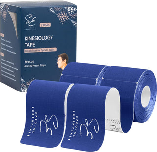 Special Essentials Kinesiology Tape 2 Pack, 40 Count, 10” Precut & Uncut Strips