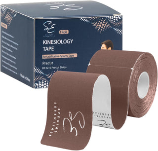 Special Essentials Kinesiology Tape 1 Pack 20 Count, 10” Precut & Uncut Strips