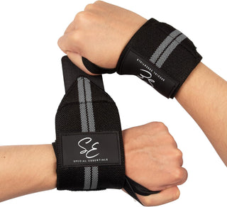 Special Essentials 18" Weightlifting Wrist Wraps for Men & Women Stiff Fit or Flexible Fit