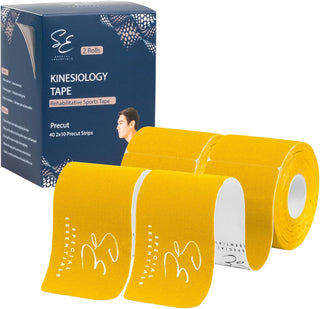 Special Essentials Kinesiology Tape 2 Pack, 40 Count, 10” Precut & Uncut Strips