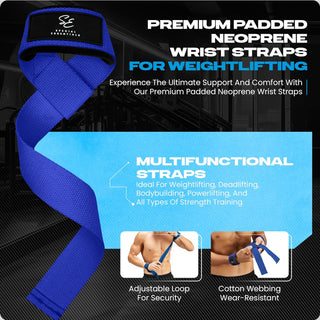 Special Essentials Wrist Straps Adjustable Gym Lifting Straps for Weightlifting for Men and Women