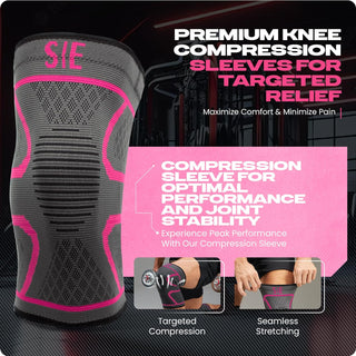 Special Essentials Knee Brace for Men and Women - 2 Pack Knee Compression Sleeve