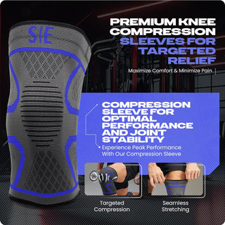 Special Essentials Knee Brace for Men and Women - 2 Pack Knee Compression Sleeve