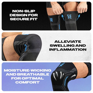 Special Essentials Knee Brace for Men and Women - 2 Pack Knee Compression Sleeve