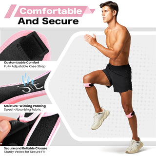 Special Essentials Patellar Tendon Knee Support Strap - Adjustable Brace (2 Pack)