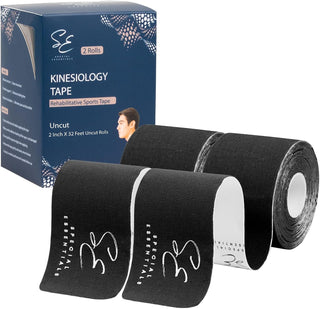 Special Essentials Kinesiology Tape 2 Pack, 40 Count, 10” Precut & Uncut Strips