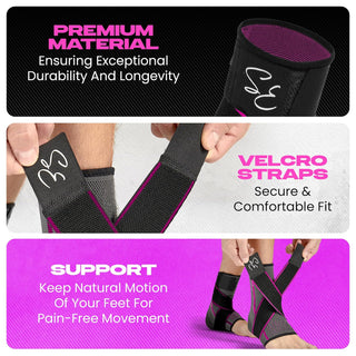 Special Essentials 1 Pair Ankle Brace with Ankle Strap for Men & Women Ankle/Foot Compression Sleeve Wrap